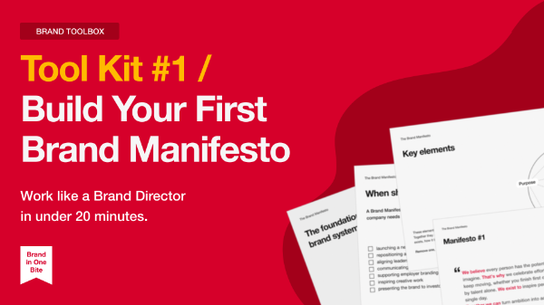 Built your first Brand Manifesto
